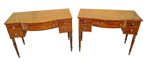 Pair Of Regency Mahogany Dressing Tables
