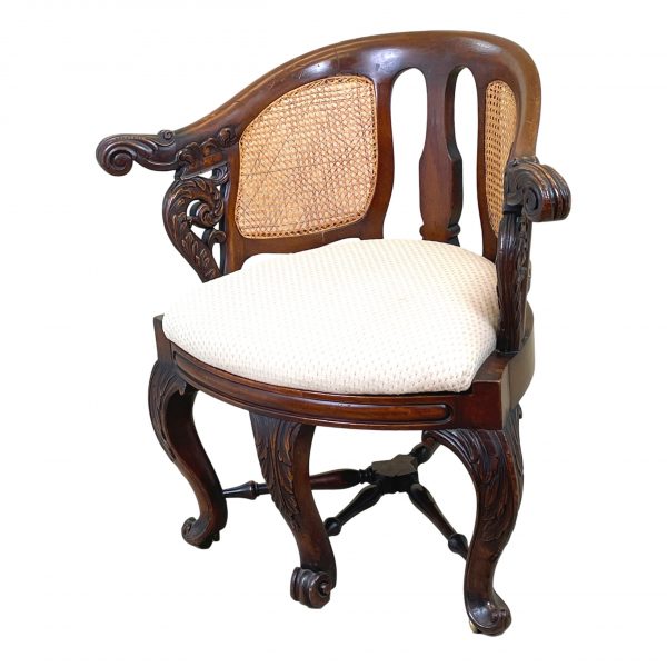 19th Century Mahogany Bürgermeister Desk Chair
