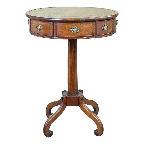 Regency Mahogany Drum Type Lamp Table