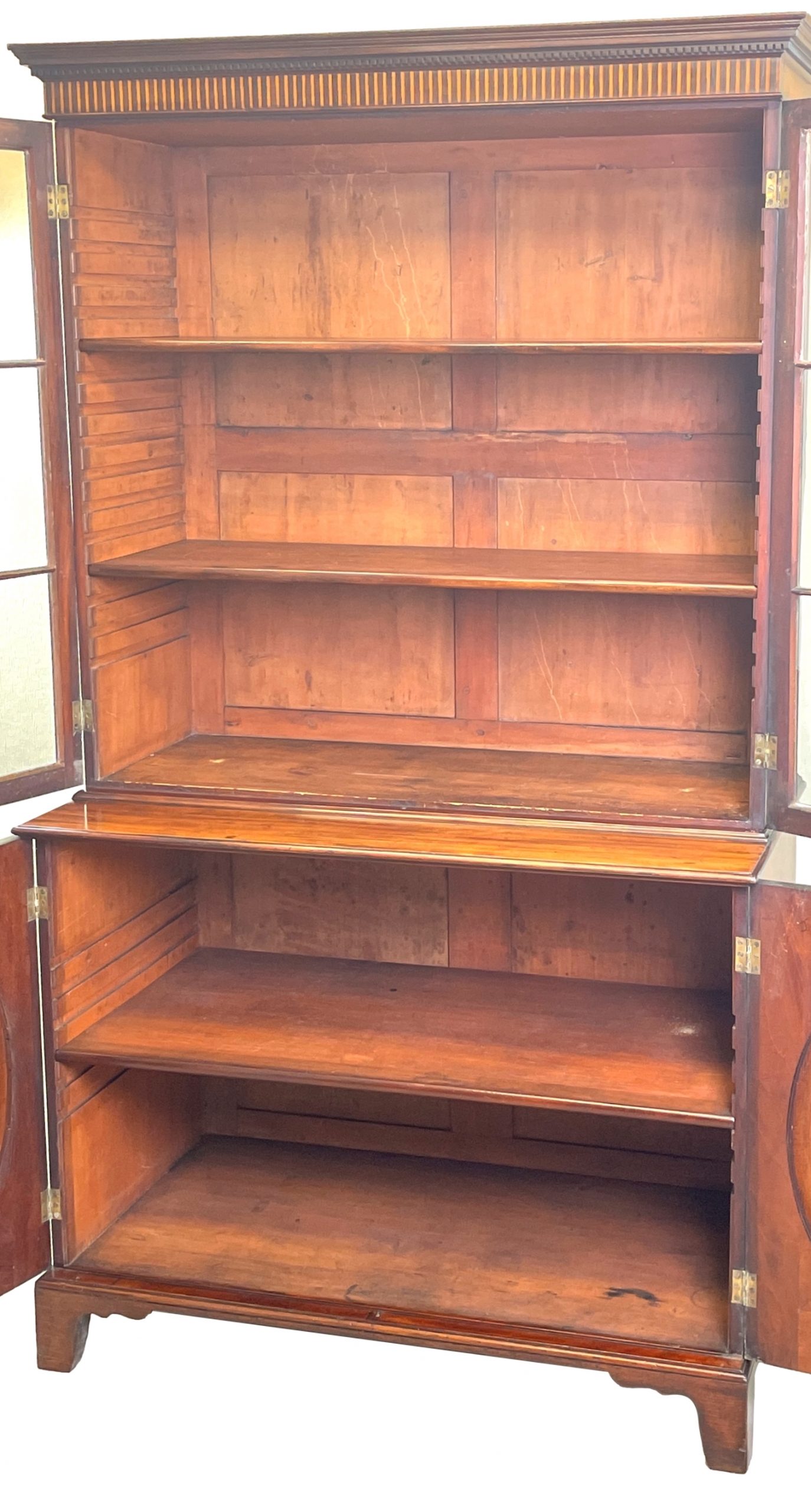 Mahogany Library Bookcase S&S Timms Antiques