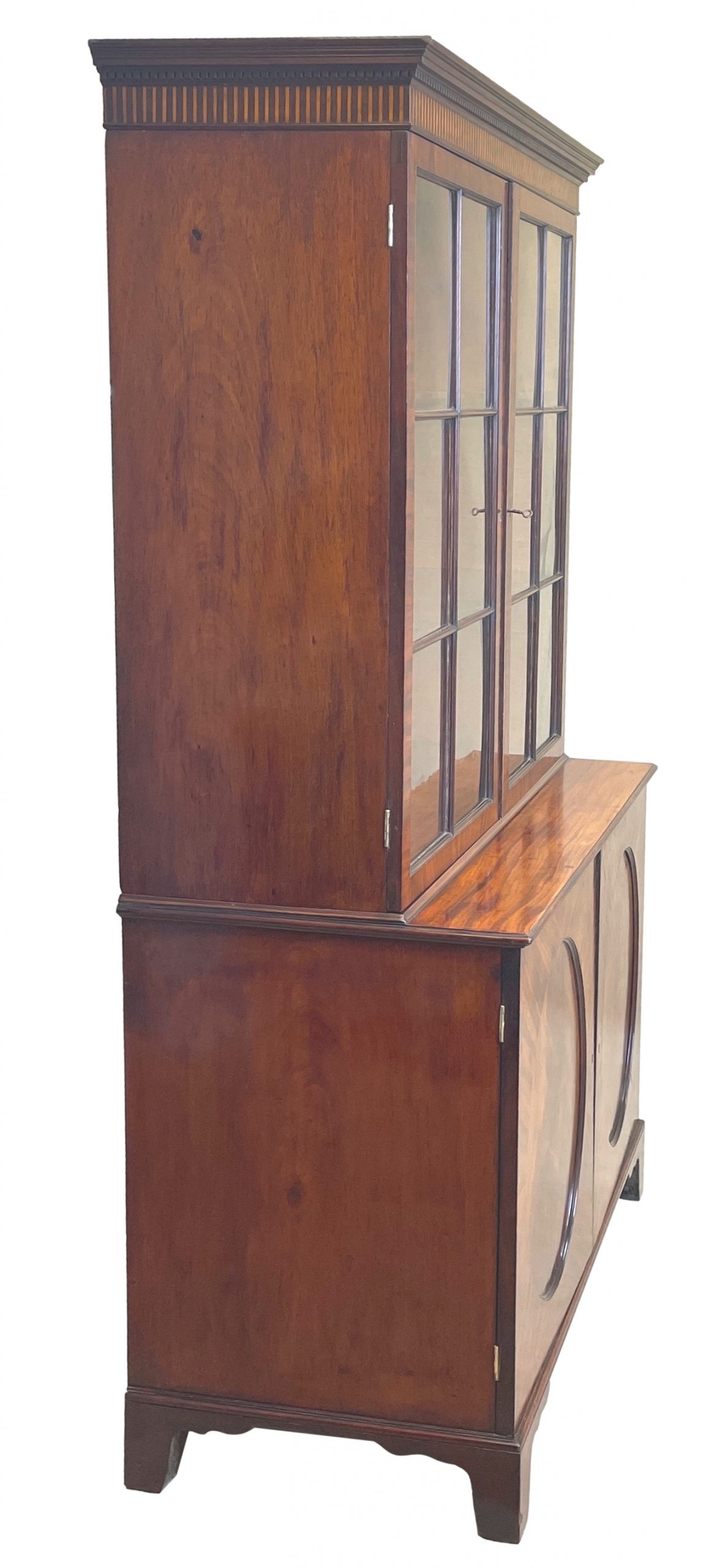 Mahogany Library Bookcase S&S Timms Antiques