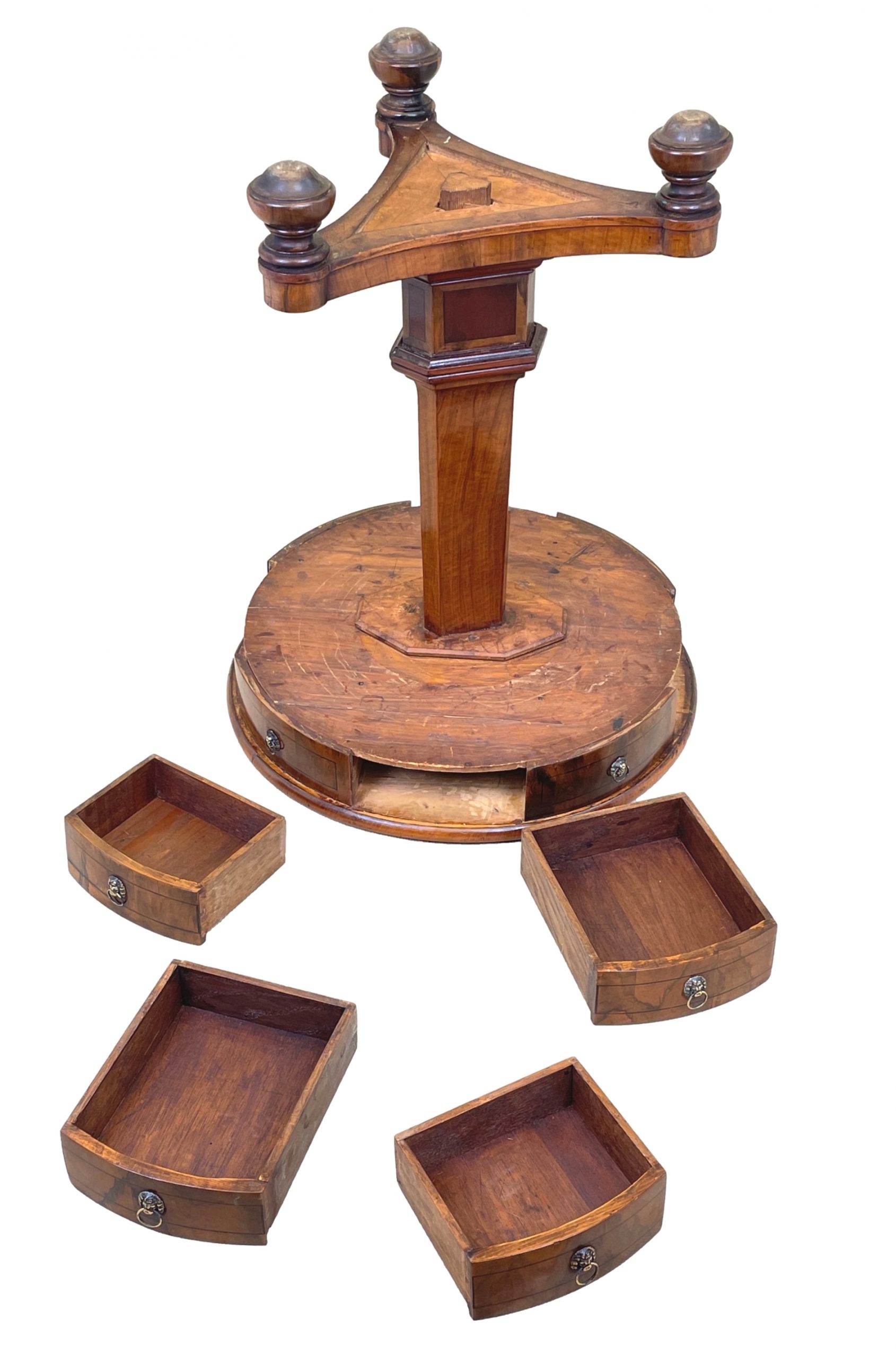 19th Century Maltese Type Drum Table S&S Timms Antiques