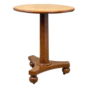 19th Century Pollard Oak Lamp Table