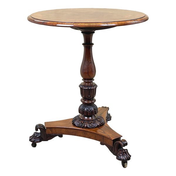 Regency Rosewood Circular Lamp Table