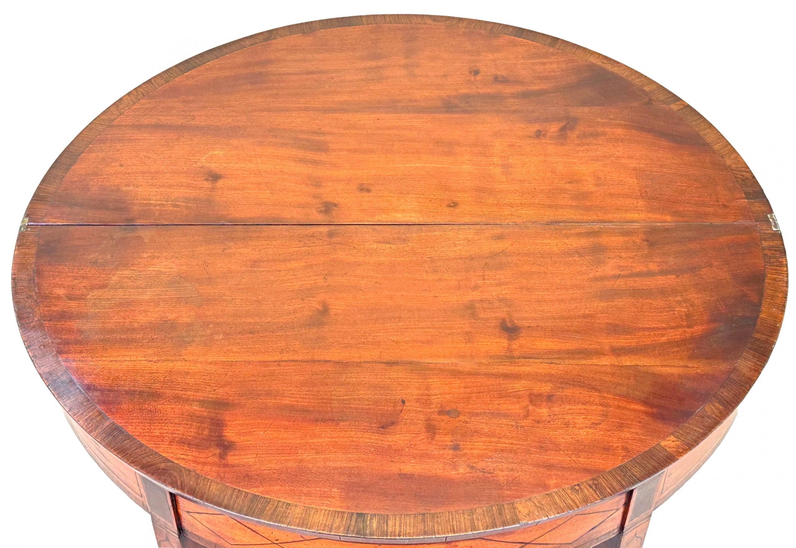 Georgian Satinwood Demi Lune Tea Table – S&S Timms Antiques