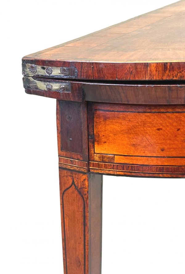 Georgian Satinwood Demi Lune Tea Table – S&S Timms Antiques