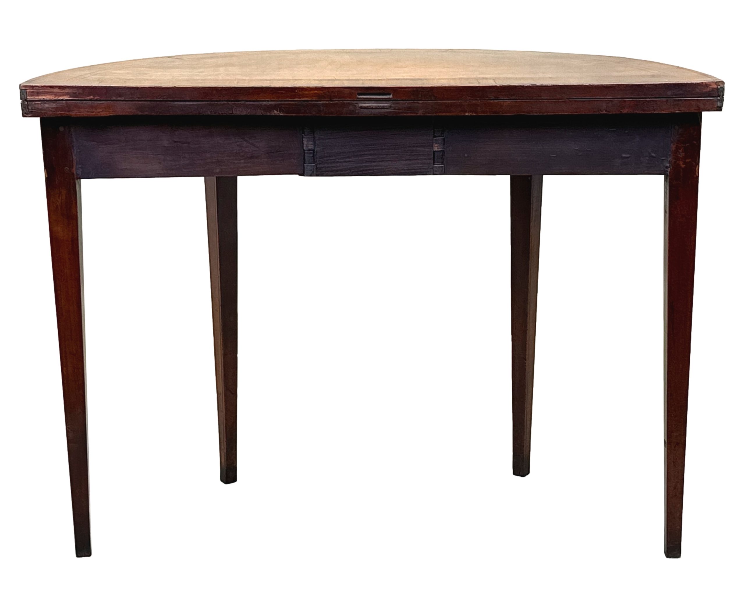 Georgian Satinwood Demi Lune Tea Table – S&S Timms Antiques