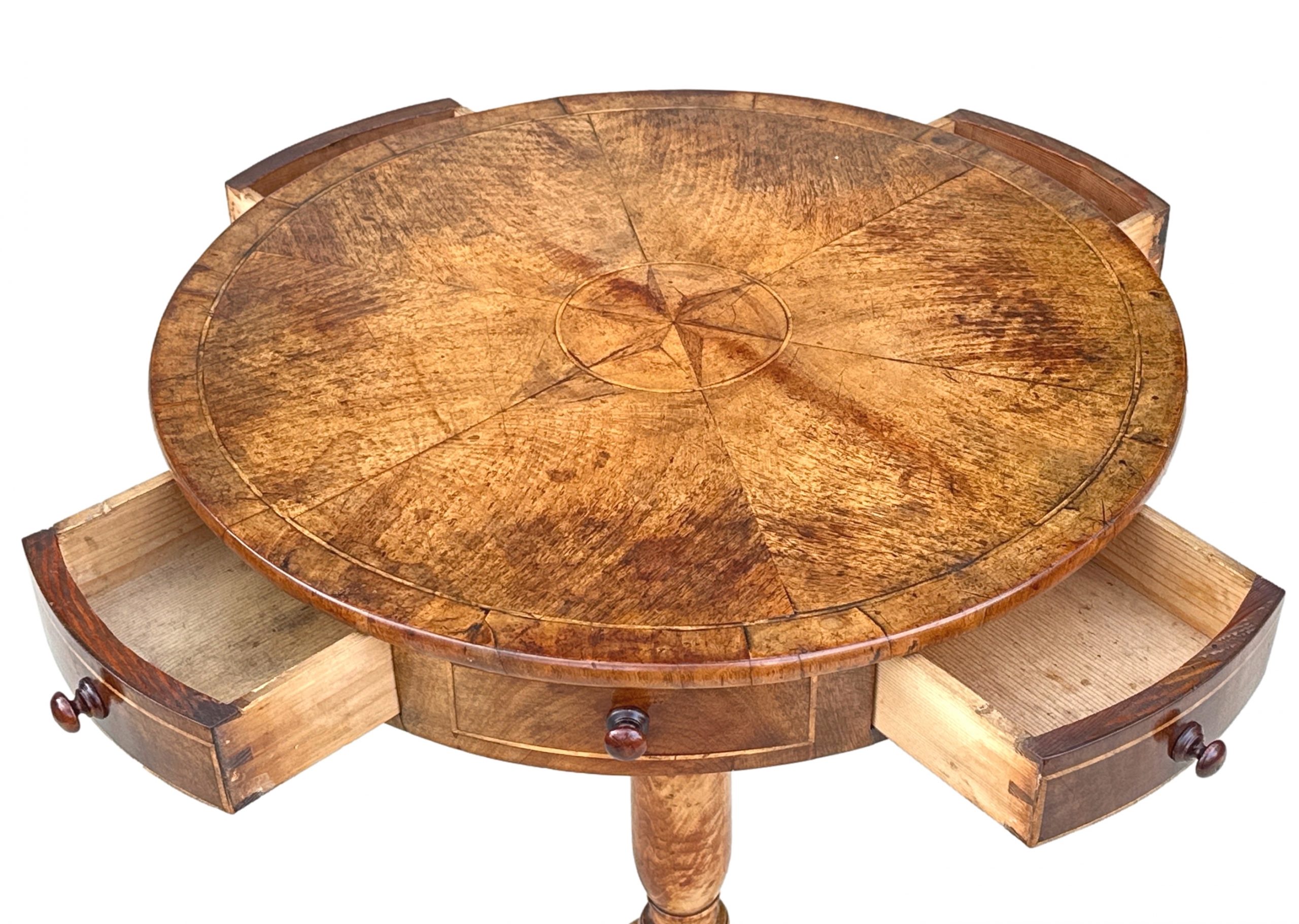 Small Maltese Type Drum Table S&S Timms Antiques