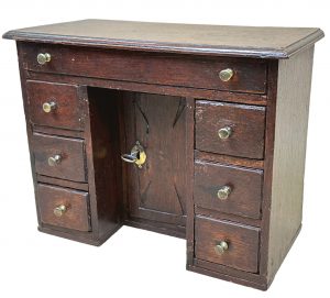 Georgian Miniature Oak Kneehole Desk
