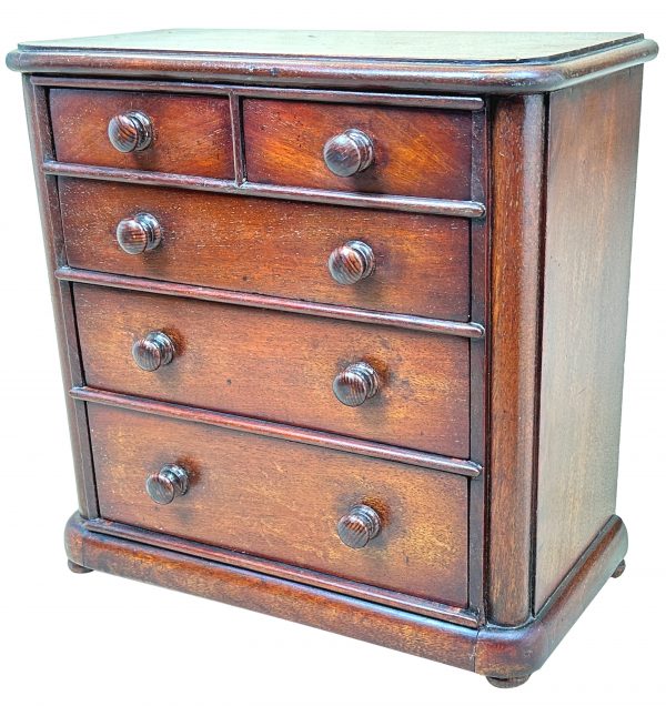 Victorian Mahogany Miniature Chest Of Drawers