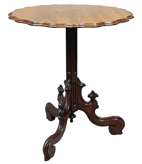 French 19th Century Rosewood Lamp Table