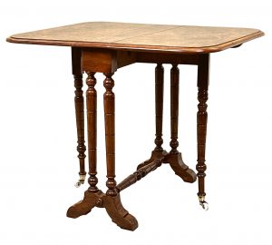 19th Century Burr Walnut Baby Sutherland Table