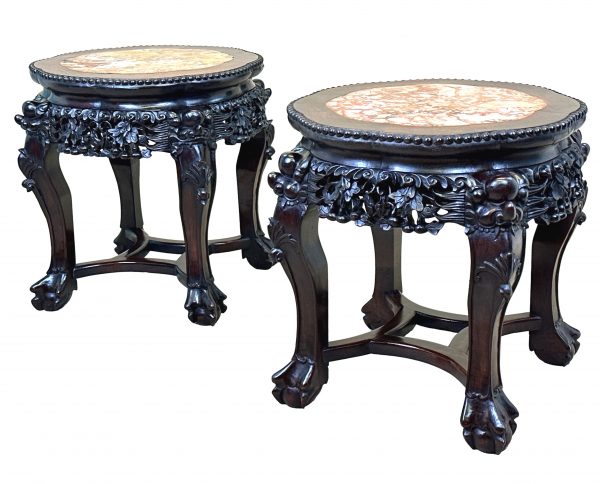 Oriental 19th Century Pair Of Coffee Tables