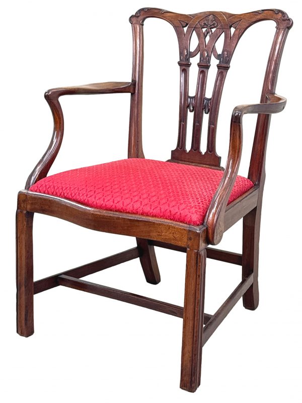 18th Century Chippendale Mahogany Armchair
