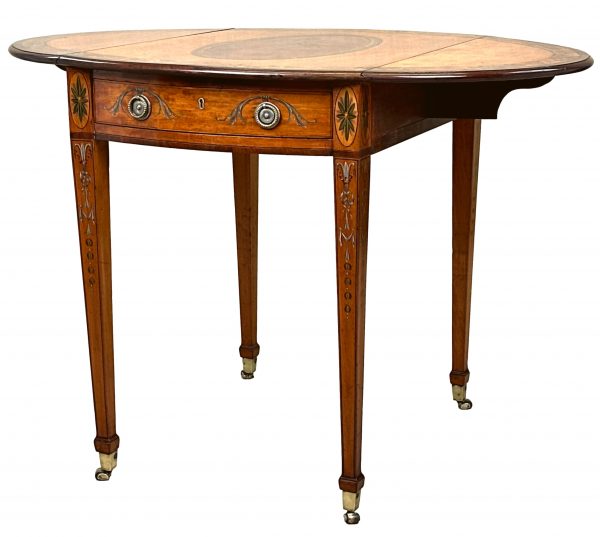 18th Century Satinwood Oval Pembroke Table