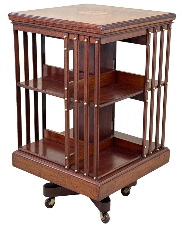 19th Century Mahogany Revolving Bookcase