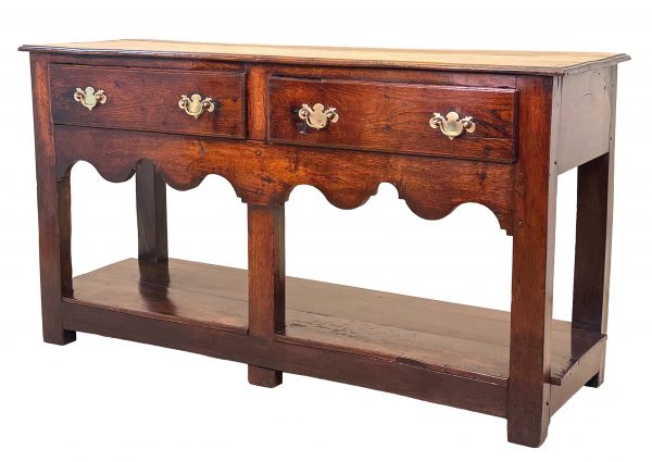 Very Small 18th Century Oak Potboard Dresser