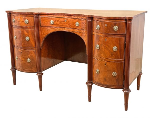 Regency Mahogany Kneehole Dressing Table