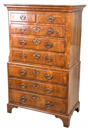 Rare Very Small Georgian Walnut Tallboy