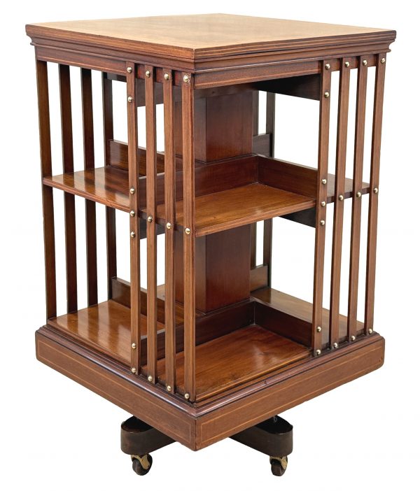 Late 19th Century Mahogany Revolving Bookcase