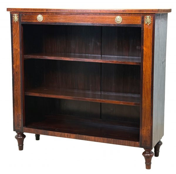 19th Century Regency Rosewood Open Bookcase