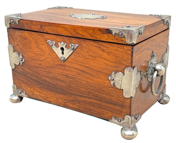 Anglo Chinese 19th Century Padouk Tea Caddy