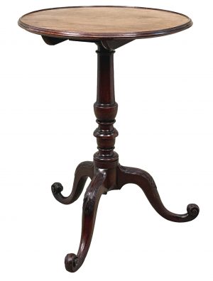 Georgian 18th Century Mahogany Dish Top Wine Table