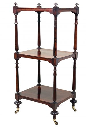 Small Regency Rosewood Whatnot