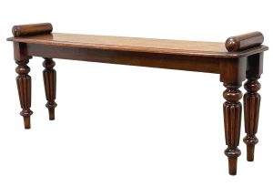 Attractive Regency Oak Window Seat Hall Bench