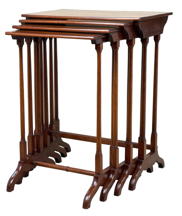 19th Century Mahogany Quartetto Nest Of Four Coffee Tables