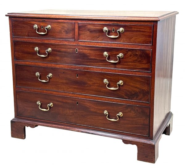18th Century Chippendale Period Mahogany Chest Of Drawers