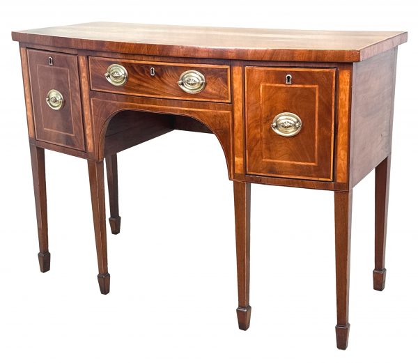 18th Century Georgian Mahogany Small Bowfront Sideboard