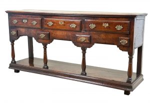 Small 18th Century Georgian Oak Dresser Base