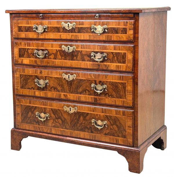 Small 18th Century Georgian Walnut Chest Of Drawers