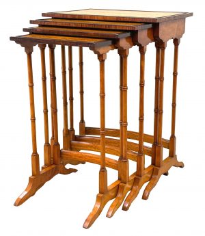 19th Century Quartetto Nest Of Four Satinwood Coffee Tables