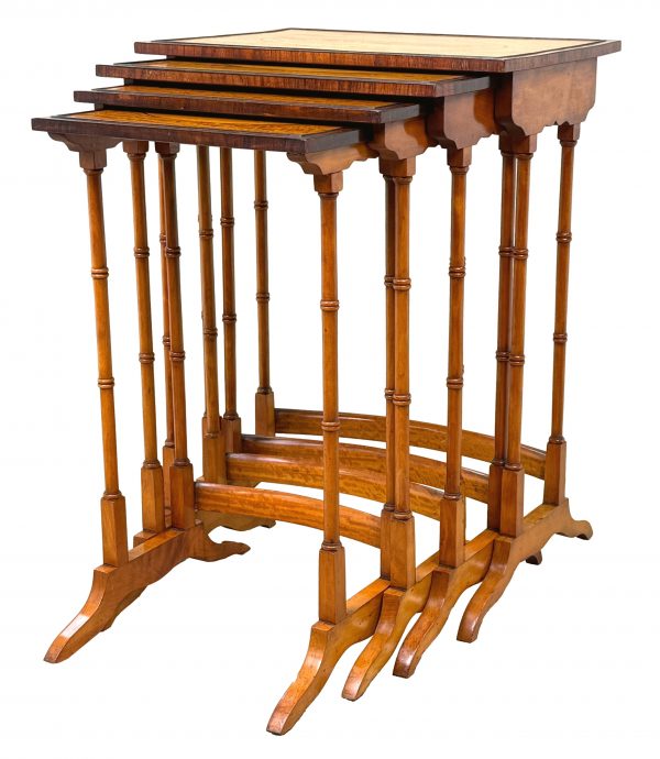 19th Century Quartetto Nest Of Four Satinwood Coffee Tables