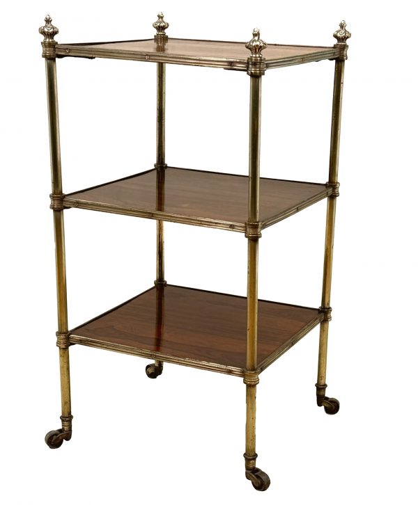 Mid 19th Century Rosewood & Brass Étagère