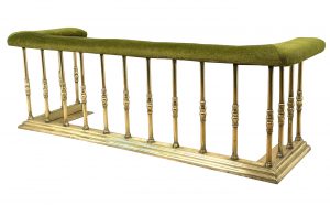 Exceptional Quality Large 19th Century Brass Club Fender