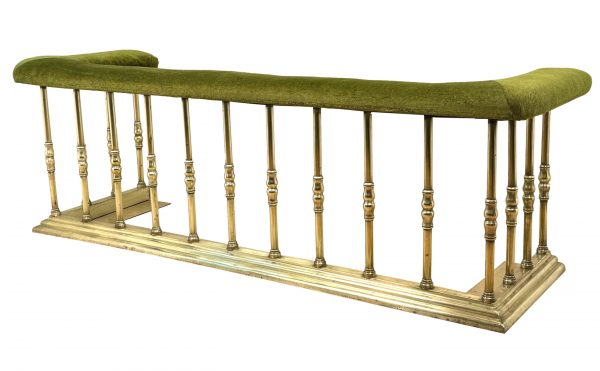 Exceptional Quality Large 19th Century Brass Club Fender