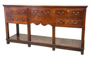 Georgian 18th Century Oak Potboard Dresser Base