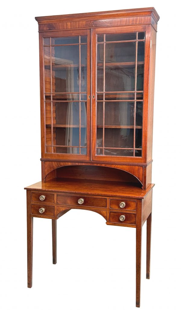 Unusual 18th Century Georgian Mahogany Display Cabinet