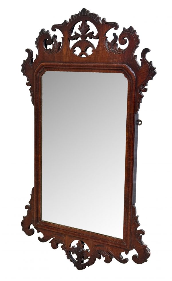 18th Century Georgian Walnut Wall Mirror