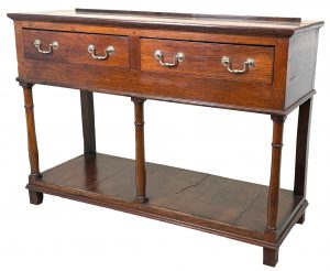 Very Small Georgian Oak Dresser Base Late 18th Century