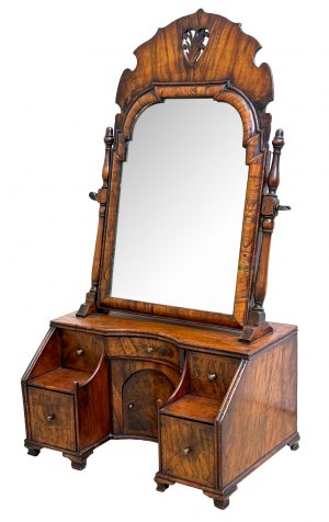 Early 18th Century Georgian Walnut Dressing Table Mirror