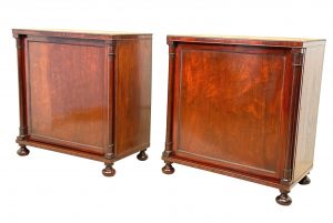 Pair Of Small Regency Mahogany Side Cupboards