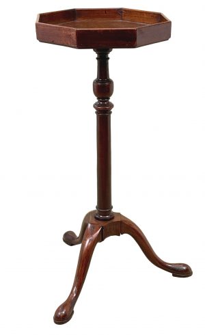 Rare 18th Century Georgian Mahogany Torchere Candle Stand