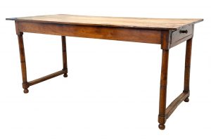 French Provincial 19th Century Fruitwood Farmhouse Table Of Small Size