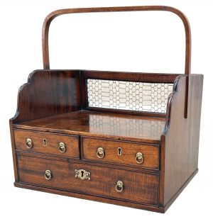 Rare 18th Century Georgian Mahogany Book Carrier Desk Stand