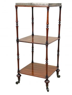 Early 19th Century Regency Mahogany Small Whatnot Étagère