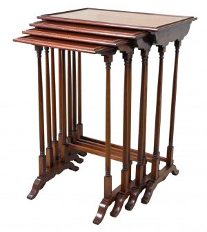 19th Century Mahogany Quartetto Nest Of Four Coffee Tables